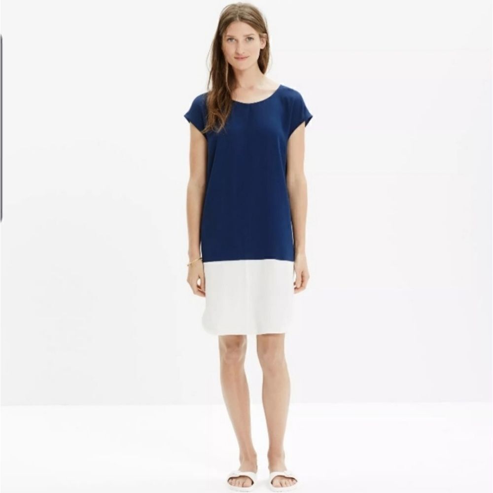 Madewell layout tunic dress in Royal blue sz small